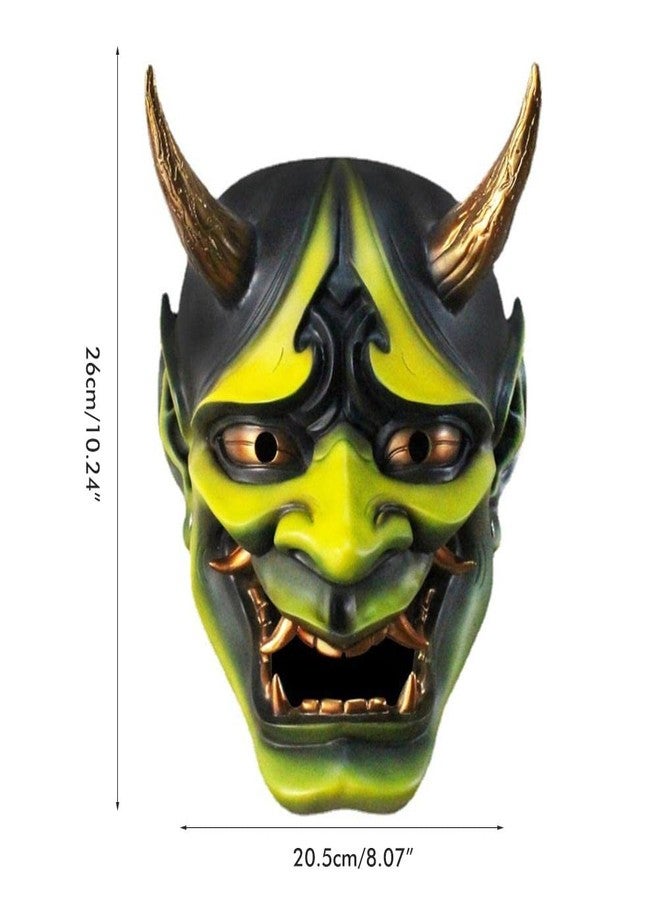 NOENNULL Halloween Mask - Japanese Hannya Mask, Resin Horror Ghost Face Mask Cosplay Ghostface Mask for Stage Performance Props Halloween Party Decor (C) - Image 2